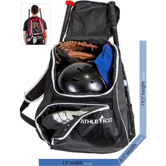 Baseball Bat Bag - Backpack for Baseball, T-Ball & Softball Equipment main image 6